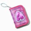 Initial Zipper Makeup Set Wristlet - A