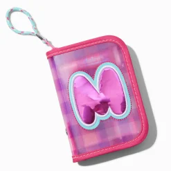 Initial Zipper Makeup Set Wristlet - M