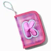 Initial Zipper Makeup Set Wristlet - K