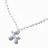 Iridescent Balloon Animal Pearl Chain Pendant Necklace