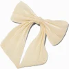Ivory Organza Hair Bow Clip