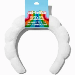 Jet-Puffed™ White Puffy Spa Headband