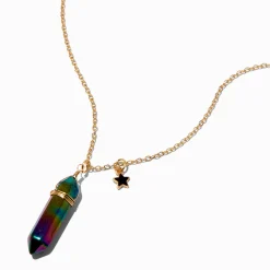 Jewel Tone Mystical Gem Pendant Necklace