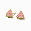 18kt Gold Plated Watermelon Stud Earrings