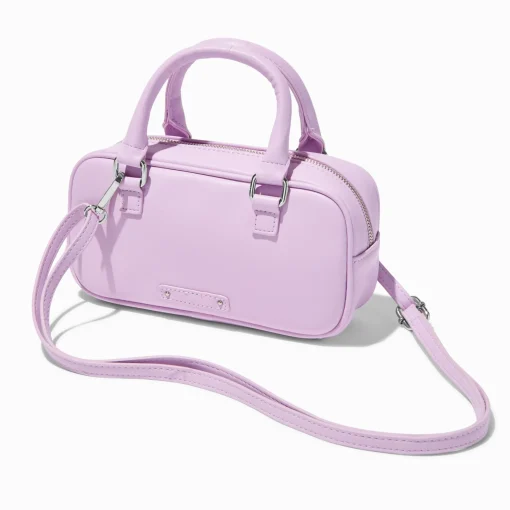 Lavender Rectangular Crossbody Bag
