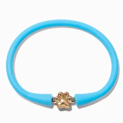 Light Blue Paw Silicone Bracelet