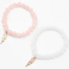 Lightning Bolt Glow in the Dark Beaded Stretch Bracelets - 2 Pack