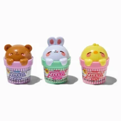 Lucky Noodles Critter Lip Gloss Pot Set - 3 Pack