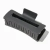 Matte Black Rectangular Hair Claw