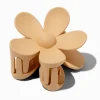 Matte Tan Flower Medium Hair Claw