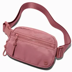 Mauve Nylon Belt Bag
