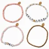 Mental Health Awareness Beaded Stretch Bracelets - 4 Pack