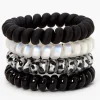 Metallic Animal Print Spiral Hair Ties - 4 Pack
