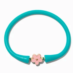 Mint Flower Silicone Bracelet