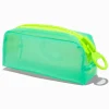 Mint Neon Colorblock Pencil Case