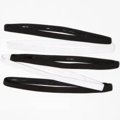Mixed Black & White Narrow Band Sport Headwraps - 5 Pack