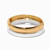 Mixed Metal Double Stack Bangle Set - 2 Pack