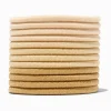 Mixed Tan & Cream Lurex Hair Ties - 12 Pack
