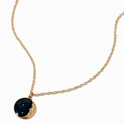 Mood Crescent Moon Pendant Necklace