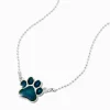 Mood Paw Print Pendant Necklace