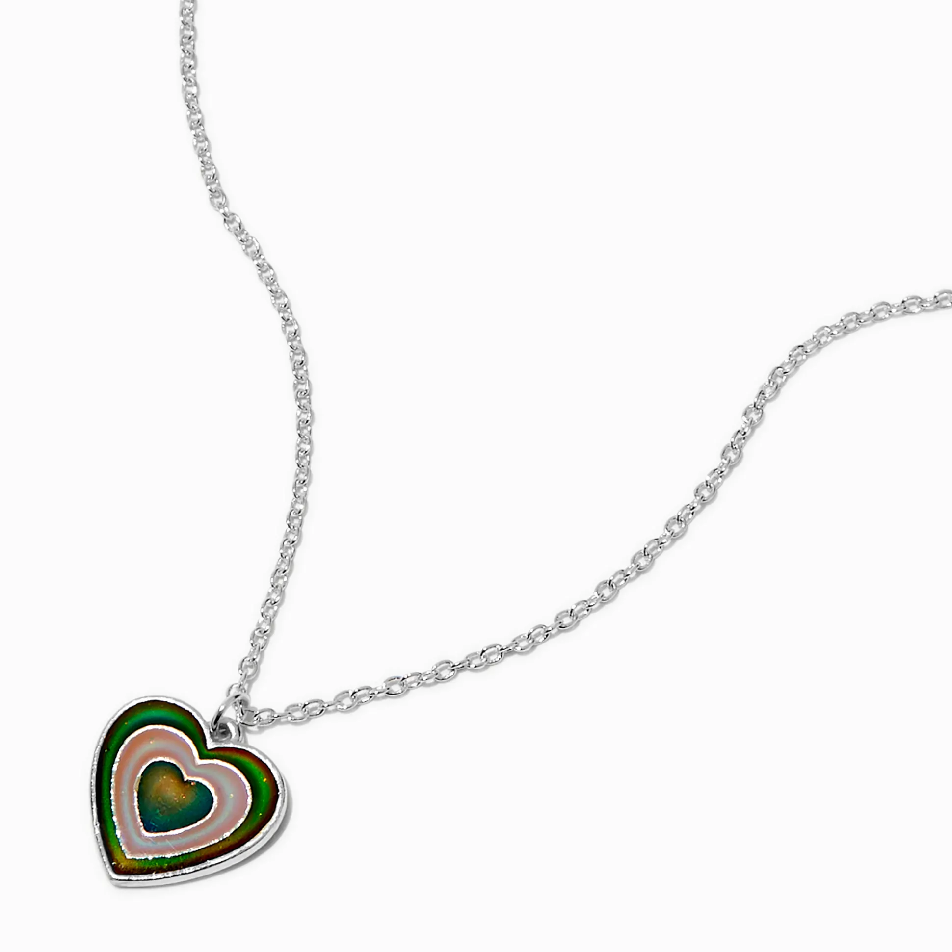 Mood Pulsing Heart Pendant Necklace
