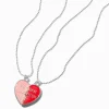 Mother Daughter Heart Pendant Necklaces - 2 Pack