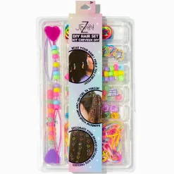 Multicolor DIY Beaded Elastic Hair Tie Set