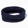 Navy Blue Wide Flat Ribbed Headwrap