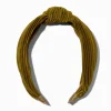 Olive Green Pleated Knotted Headband