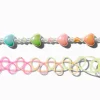 Ombré Heart Beaded Choker & Rainbow Tattoo Chokers - 2 Pack