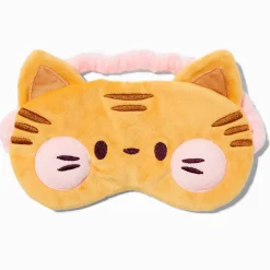 Orange Cat Plush Sleeping Mask