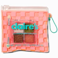 Orange Checkered Eyeshadow Palette Set