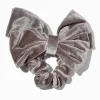 Orchid Gray Medium Velvet Hair Scrunchie