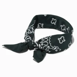 Paisley Bandana Headwrap - Hunter Green