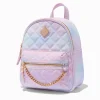 Pastel Ombré Quilted Small Backpack
