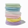 Pastel Solid Rolled Hair Ties - 12 Pack