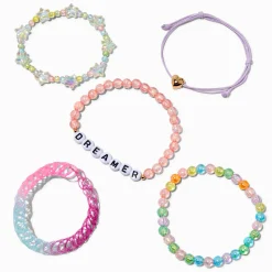 Pastel ''Dreamer'' Beaded Bracelet Set - 5 Pack