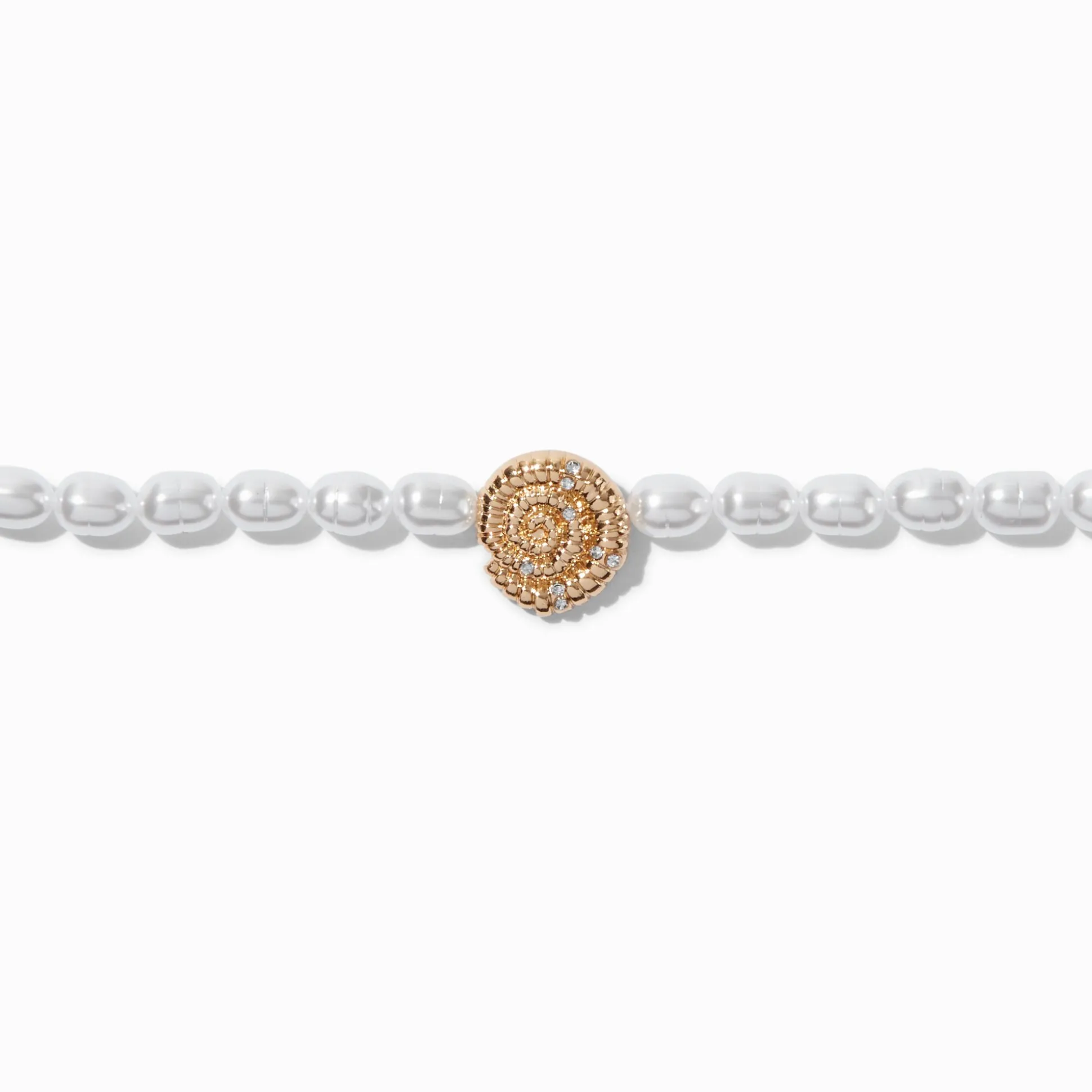 Pearl Conch Shell Pendant Choker Necklace