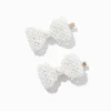 Pearl Hair Bow Clips - 2 Pack