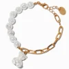 Pearl Teddy Bear Mixed Chain Bracelet