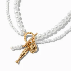 Pearl Toggle Beach Multi-Strand Necklace