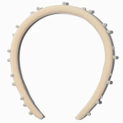 Pearl-Studded Ivory Headband