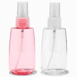 Pink & Clear Spray Bottle Set - 2 Pack