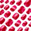 Pink & Red Tie Dye Coffin Press On Vegan Faux Nail Set - 24 Pack