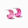 Pink Chunky Bean 1" Drop Earrings