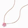 Pink Flower Pendant Necklace