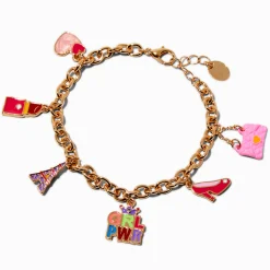 Pink Girly Charm Bracelet