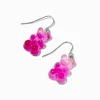 Pink Glitter Gummy Bears® 0.5" Drop Earrings