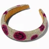 Pink Happy Face Crystal Embellished Headband
