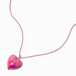 Pink Heart Pendant Necklace